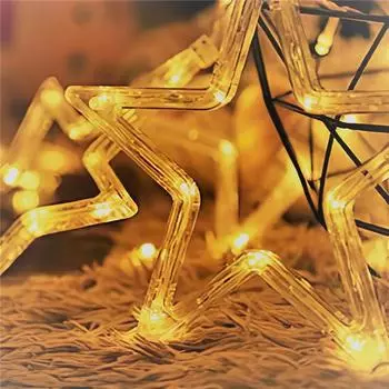 4.5m 138 LED Ice Column Star Fairy String Lights Christmas Wreath Curtains Star Lights Wedding Banquet Home Outdoor New Year 4.5M 138leds белый