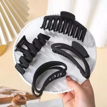 4/5pcs Neutral Colors 4.3 Hair Claw Clips Set for Women Girls Thick Hair Big Matte Banana Hairpins Barrette Hair Accessories