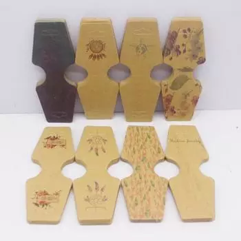 4,5x12 см набор из 50 украшений бумажная карточка ожерелье/браслет/аксессуар для волос этикетка для демонстрации 50card