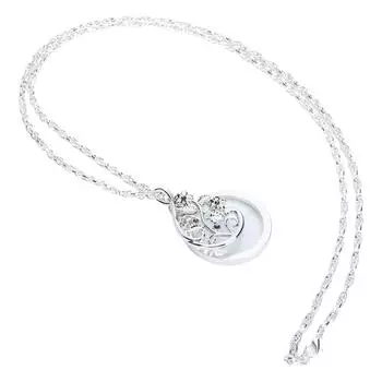 4.5X ожерелье увеличительное стекло металлический портативный увеличительный кулон цепь для чтения серебро серебряный