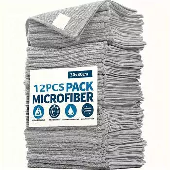 4/6/12 шт. салфетка из микрофибры впитывающее полотенце для мытья автомобиля уборка по дому кухонные тряпки для уборки бытовые чистящие инструменты 25x25cm-4pcs