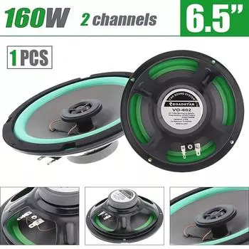 4-6,5-дюймовый 160 Вт 2-полосный автомобильный HIFI коаксиальный динамик дверной аудио музыкальный стерео твитер СЧ/НЧ-динамик полный диапазон частот зеленый для ремонта