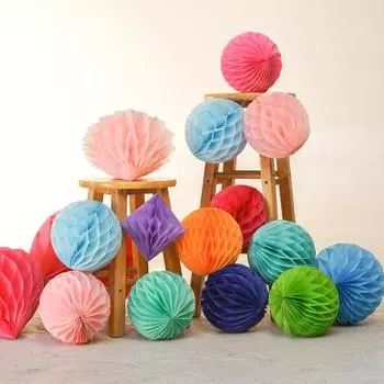 4/6/8/10/12/14/16 дюймов сотовый шар, бумажный цветок, сделай сам, подвесной бумажный шар, украшение для свадьбы, дня рождения, вечеринки, принадлежности для детского душа 4inch 10cm темно-фиолетового