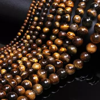 4/6/8/10/12 мм 15/20/30/40/50/60 шт. бусины из натурального камня для изготовления ювелирных изделий DIY браслеты аксессуары для ожерелья круглый тигровый глаз бусины с тигровым глазом 4mm 40pcs