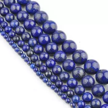 4, 6, 8, 10, 12 мм, круглые самодельные бусины из натурального камня лазурита, распорка, свободные бусины для изготовления ювелирных изделий 4mm