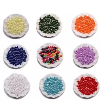 4, 6, 8, 10, 12 мм, с отверстием, искусственный жемчуг, бусины из АБС-пластика, свободные жемчужные бусины для изготовления ювелирных изделий, аксессуары «сделай сам» 6mm x 100Pcs