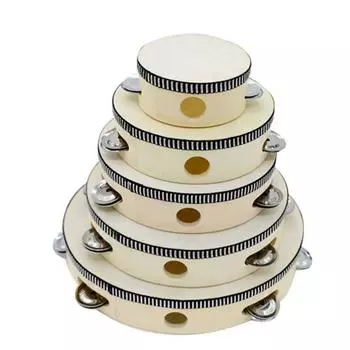 4/6/8/10 дюймов ручной барабан игрушка для игры на барабанах детский барабан детские игрушки бубен танцевальные концерты Red-4 inch