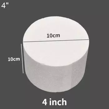 4/6/8/10-дюймовый круглый пенопластовый макет торта для практики украшения цветами и сахарной мастикой