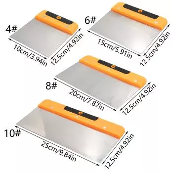4/6/8/10-дюймовый шпатель из нержавеющей стали, инструмент для покраски, шпатель для шпатлевки обоев, скребок для декора стен 4