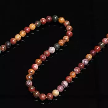 4/6/8/10 мм 20/30/40/50/60 шт. Горячие продажи Пикассо Яшма Круглые бусины Натуральный камень Бусины для DIY браслетов Крафт ручной работы Материал 4mm about 40Pcs