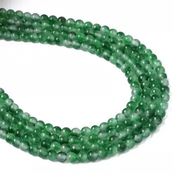 4/6/8/10 мм бусины из натурального камня Гренн нефрит круглые свободные бусины-разделители для ожерелья, браслета DIY Изготовление ювелирных изделий 4mm 90pcs