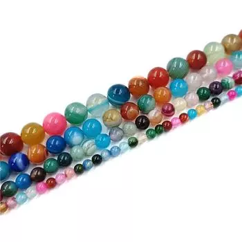 4/6/8/10 мм для DIY ожерелья, изготовления ювелирных изделий, бусины из натурального камня, материал для бисера, серьги, браслет, ювелирные аксессуары 6mm