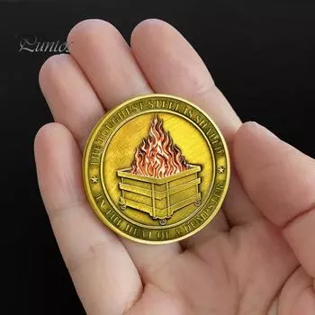 4/6/8/15/20 шт. Монета-медальон для вызова мусорного контейнера, веселый медальон, офисные принадлежности, благодарность, прощальный подарок на отъезд для сотрудников, коллег 20PCS серебряный