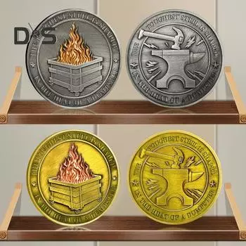 4/6/8/15/20 шт. Монета-медальон для вызова мусорного контейнера, веселый медальон, офисные принадлежности, благодарность, прощальный подарок на отъезд для сотрудников, коллег 20PCS серебряный