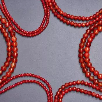 4/6/8 мм бусины из натурального камня 1 нить круглые свободные бусины красный сердолик агат для изготовления ювелирных изделий DIY браслеты ручной работы 4mm About 90-100Pcs
