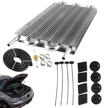 4/6/8 рядный автомобильный масляный радиатор двигателя автомобильный масляный конденсатор ультра-холодный трубчатый охладитель трансмиссии универсальный радиатор трансмиссии