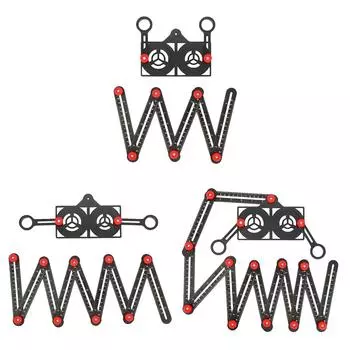 4/6/9/12-сторонний угломер складная линейка для плитки кровли деревообработки своими руками B