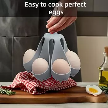 4/6 держателей силиконовой подставки для яйцеварки, отдельно стоящая яйцеварка, бытовой лоток для варки яиц на пару, кухонная портативная плита, гаджет для хранения