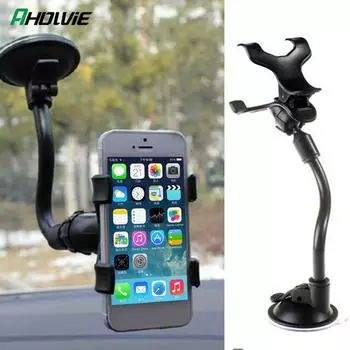 4-6-дюймовый автомобильный держатель для мобильного телефона на присоске, вращающийся на 360 градусов зажим, автомобильный держатель для лобового стекла для Iphone 11 15 Xiaomi Samsung Redmi Huawei