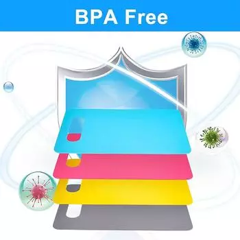 4/6 гибких разделочных досок для мяса, рыбы, овощей, пластиковый коврик для разделочной доски без содержания бисфенола А, можно мыть в посудомоечной машине