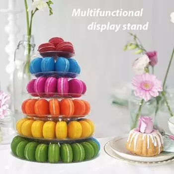 4/6 ярусов подставка для макарун, подставка для кексов, подставка для десертов, подставка для торта, украшения стола на день рождения, вечеринку, свадьбу