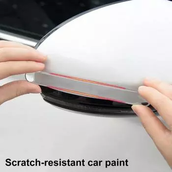 4/6 шт. износостойкая полоса против столкновений, широко используемая ПВХ, высокая липкость, мультяшная наклейка против царапин 4pcs