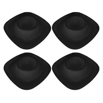 4/6 шт. круглые подставки для яиц, небьющиеся, пищевые, без BPA, штабелируемые, многоразовые, можно мыть в посудомоечной машине, набор подставок для вареных яиц 4pcs чёрный