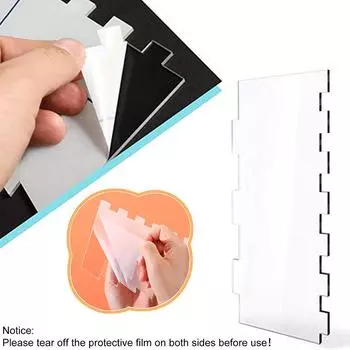 4/6 шт. Набор акриловых гребней для украшения торта, разглаживатель сливочного масла, скребок для помадки, инструменты, принадлежности для украшения глазурью 10283