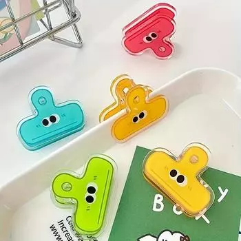 4/6 шт. Пластиковые забавные заколки с длинным хвостом, симпатичные заколки в виде ласточкина хвоста, мультяшные заколки из полипропилена, заколки для бумаг, акриловые заколки, разноцветные