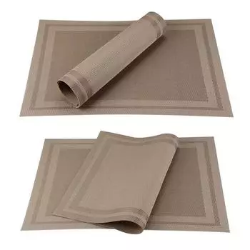 4/6 шт ПВХ салфетки для обеденного стола коврик водонепроницаемые подставки под тарелки кухонный ресторан журнальный столик украшение для дома вечеринка 2pcs