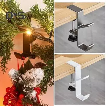 4/6 шт. Регулируемые вешалки для чулок, держатели для каминной полки, прочные несущие коррозионно-стойкие вешалки для гирлянд для камина 4pcs серый