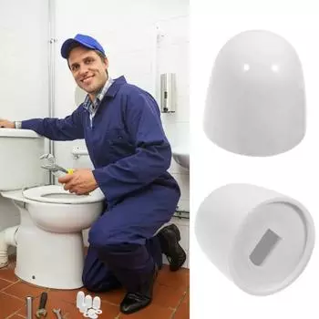 4/6 шт. универсальные колпачки для унитазов, круглые пластиковые нажимные крышки для унитазов, с дополнительными шайбами для легкой установки 4pcs