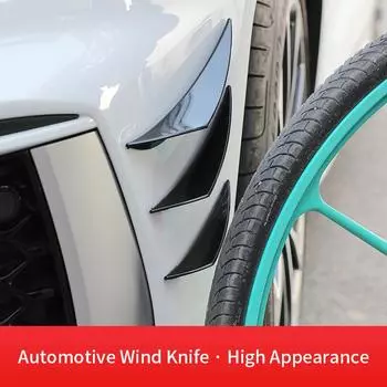 4/6 шт. универсальные украшения для переднего бампера, диффузор, сплиттер, плавники, спойлеры, накладки на подбородок, тюнинг автомобиля, декор для накладок