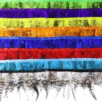 4-6 сине-белых заостренных аксессуаров для одежды с кромкой, материал подвески, платье-юбка с куриным пером 10M оранжевый