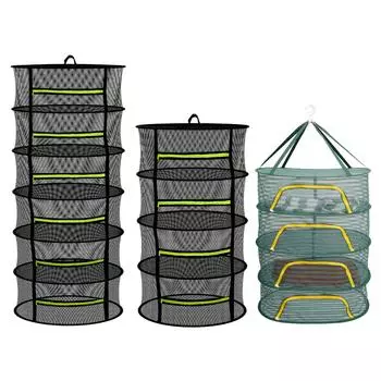 4/6 Слой Складной Сетчатый Сушильный Стойка Для Сушки Продуктов Травы Воздухопроницаемая Подвесная Сетчатая Корзина Цветы Бутоны Растения Сушилка Для Цветов Бутоны