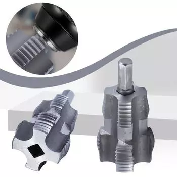 4/6-точечный инструмент для открывания резьбы на водопроводных трубах, сверло для резьбы, инструмент для открывания резьбы на трубах, ручное сверло