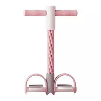 4/6-Tube Pedal Puller Resistance Band with Handle TPE Elastic Yoga Sit-up Pull Rope Men Women Pedal Tensioner Exerciser Workout Equipment 4
