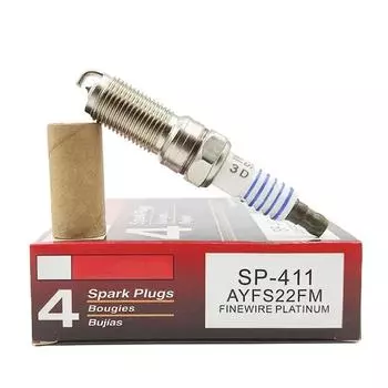 4/6 шт. платиновая свеча зажигания SP-411 AYFS22FM для Ford Focus C-MAX Fiesta Edge Lincoln MKX Cadillac CTS Mercury Mazda SP411 4pcs