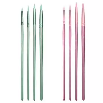 4/6pcs Professional Watercolor Drawing Brushes soft hair Art Paint Brushes Painting Brush Set child 4pcs Pink