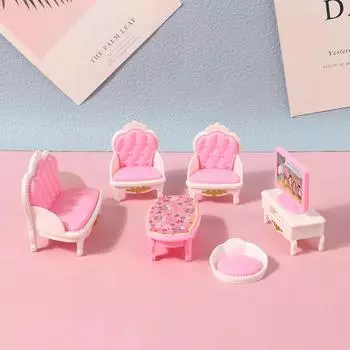 4/7/10/11 шт. Миниатюрная кукольная мебель, аксессуары, детские игрушки, кухня, спальня, гостиная, ванная комната, кулинария, вещи для кукольной игры