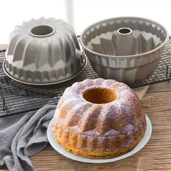 4/7 дюйма Большая спиральная форма для торта с антипригарным покрытием Donuts Savarin Chocolate Baking Mold Dessert Kitchen Pastry Breadware