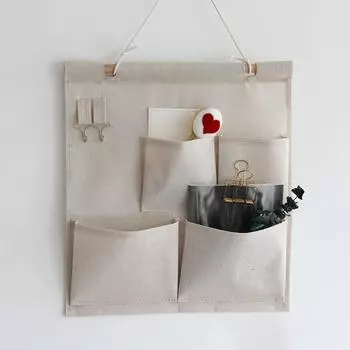 4/7 карманов хлопковая настенная сумка для хранения многослойная сумка для хранения на дверь шкафа органайзер для домашней косметики игрушек