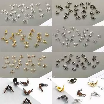 4*7 мм, 100 шт./упак., высокое качество, застежка-калотта, бусины, соединитель для изготовления ювелирных изделий, фитинги, шариковая цепочка, нежный материал для ювелирных изделий «сделай сам» 4*7mm*100pcs бронзовый