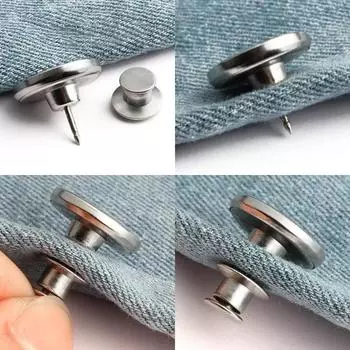 4/8/12 шт. Металлические съемные пуговицы для джинсов, застежка-кнопка, не требующая шитья, уменьшающая талию, штаны, пряжки, пуговицы для одежды, джинсовая пуговица