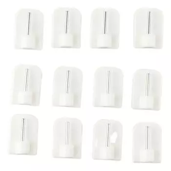 4/8/12 шт. настенный оконный крючок для ванной комнаты без сверления для карниза для штор для дома, кухни, гостиной, простая установка, самоклеящийся крючок