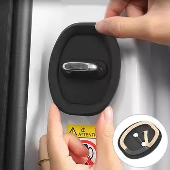 4/8/12 шт. защитный чехол для автомобильного дверного замка, силиконовый чехол для автомобильного дверного замка, защитный чехол от столкновений, амортизирующая накладка