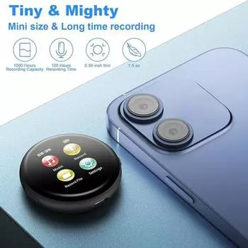 4/8/16/32/64 ГБ цифровой диктофон с большим дисплеем, скорость передачи данных 1536 кбит/с, многофункциональный MP3-плеер, устройство для чтения романов, интервью, встречи, лекции, аудио 4GB чёрный