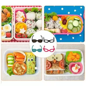 4/8/16 шт. Инструменты для украшения Bento, обеденная коробка Bento, пищевые стаканы, головные уборы, украшения для сэндвичей, декор для украшения Bento 4PCS