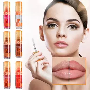 4,8 мл высокопигментированный придающий объем блеск для губ с пряным, веганским макияжем для губ, масло для губ для увеличения объема губ, увлажняющий блеск для губ, блеск для губ с большим ртом, блеск для губ, глазурь для губ One Size