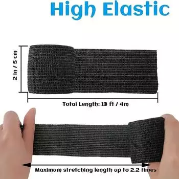 4/8 Rolls Elastic Self Adhesive Bandage Wrap Breathable Flexible Fabric Non Woven Cohesive Bandage Medical First Aid Sports Tape 2.5cm X 4.5m
